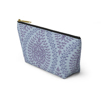 Mumbai Lace Accessory Pouch w T-bottom in Purple
